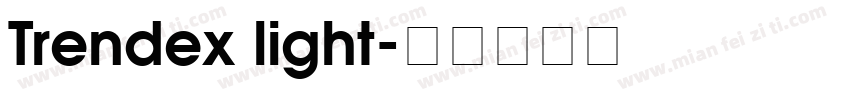 Trendex light字体转换